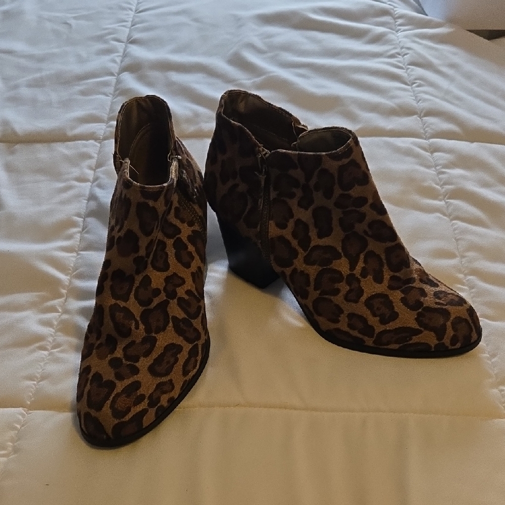 Style & Co. Leopard Print Ankle Booties